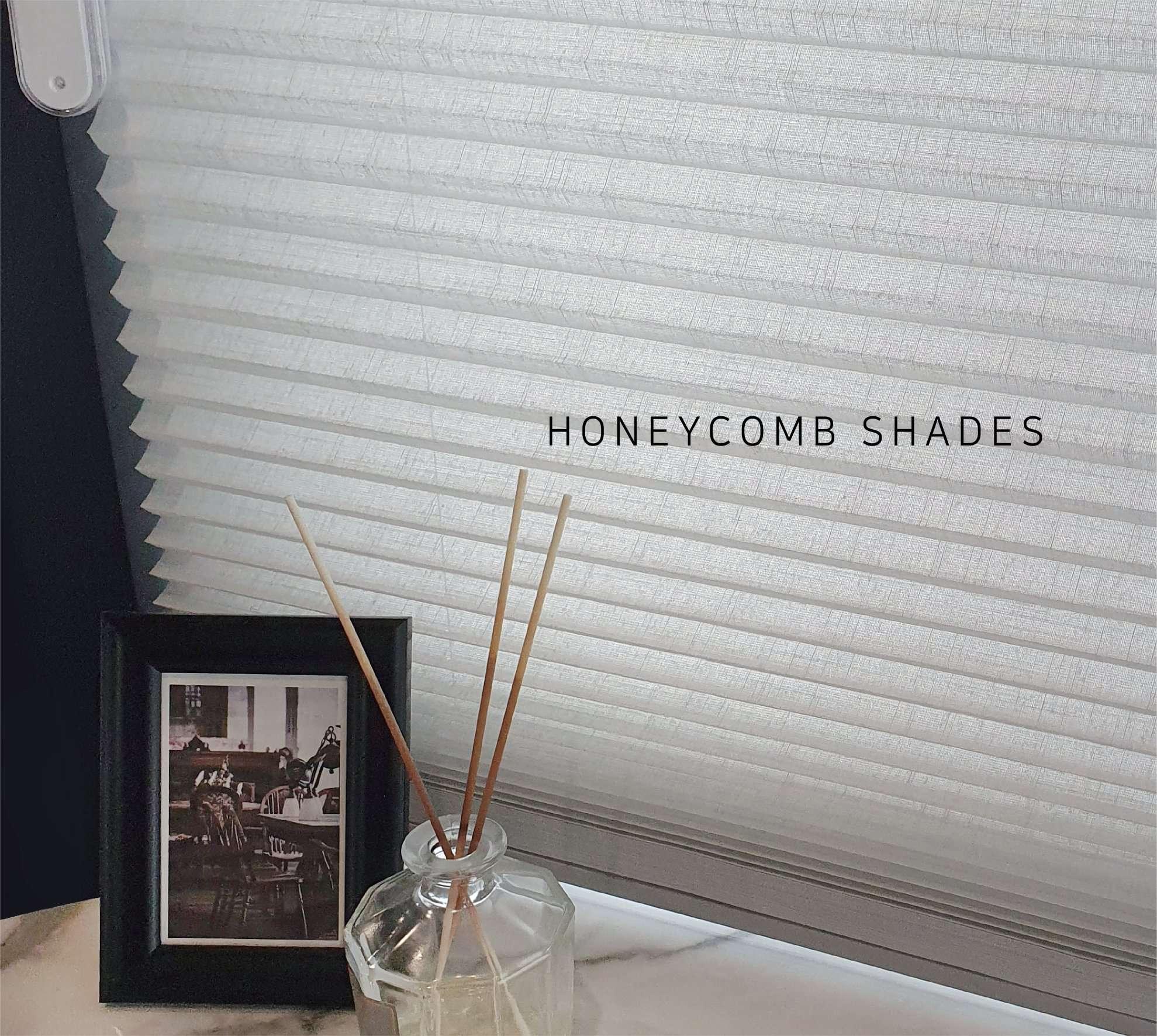 Honeycomb shade fabric close-up from the Luxor catalog.