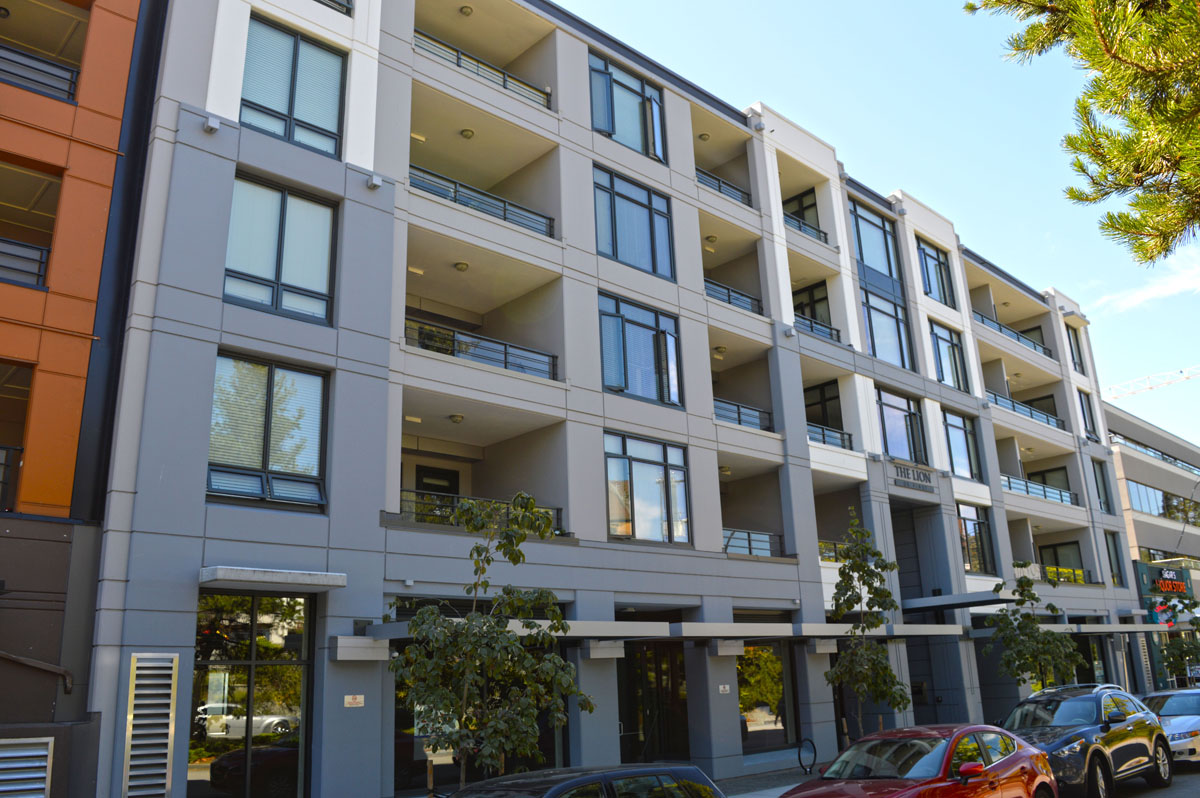 Street-facing exterior of The Lion development.